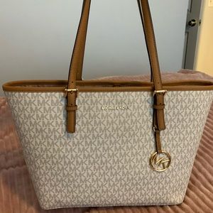 Michael Kors White Monogram large bag